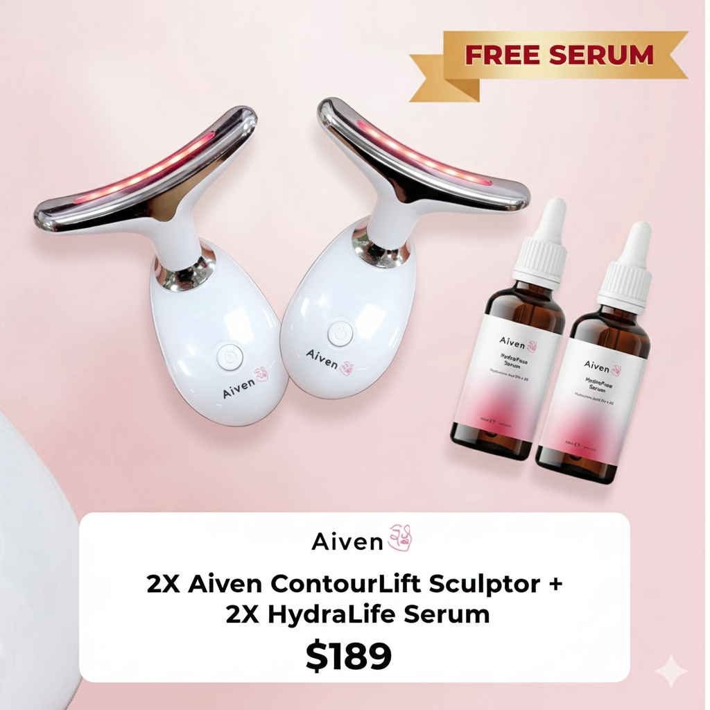 Aiven Radiance Set – 2× ContourLift Sculptor + 2× HydraFuse Serum